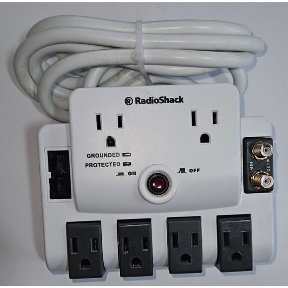 RadioShack Type 3 Surge Protector Corded Device 6100534 Multiple Outlets Ground - Picture 1 of 3